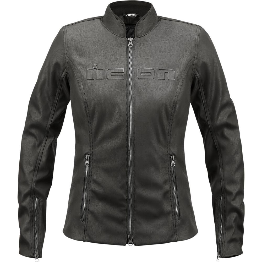 Icon Tuscadero 2 CE Ladies Textile Jacket Black