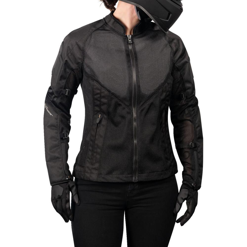 Icon Mesh AF Ladies CE Textile Jacket Black FREE 1 YEAR Returns, FREE UK Delivery | ThrottleChimp