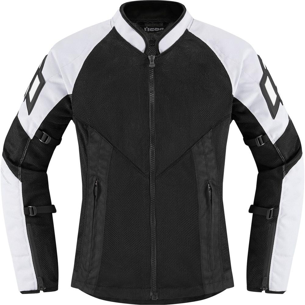 Icon Mesh AF Ladies CE Textile Jacket Black / White