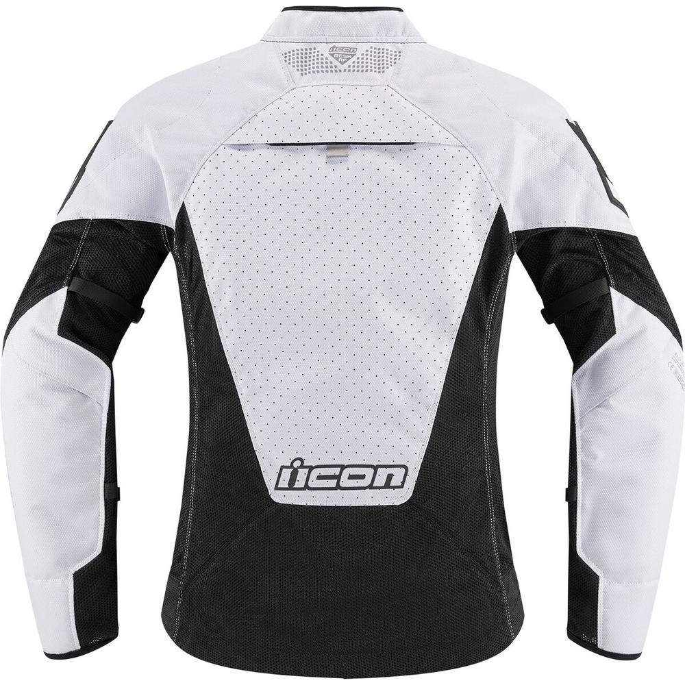 Icon Mesh AF Ladies CE Textile Jacket Black / White