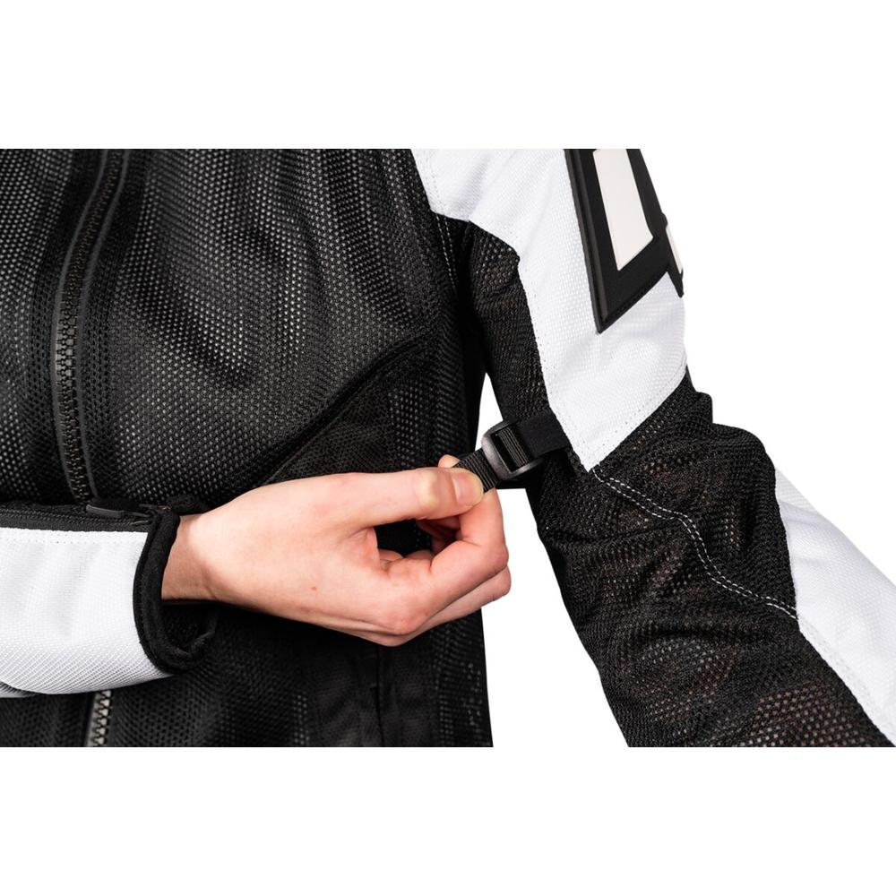 Icon Mesh AF Ladies CE Textile Jacket Black / White