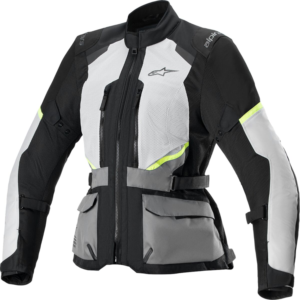 Alpinestars Stella Andes Air Drystar Ladies Textile Jacket Black / Grey / White FREE 1 Year Return, FREE UK Shipping | ThrottleChimp