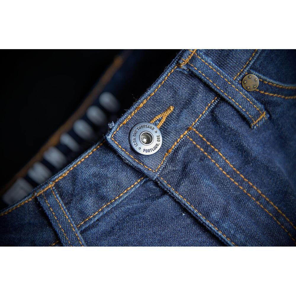 Icon MH1000 Denim Ladies Riding Trouser Blue FREE 1 YEAR Returns, FREE UK Delivery | ThrottleChimp