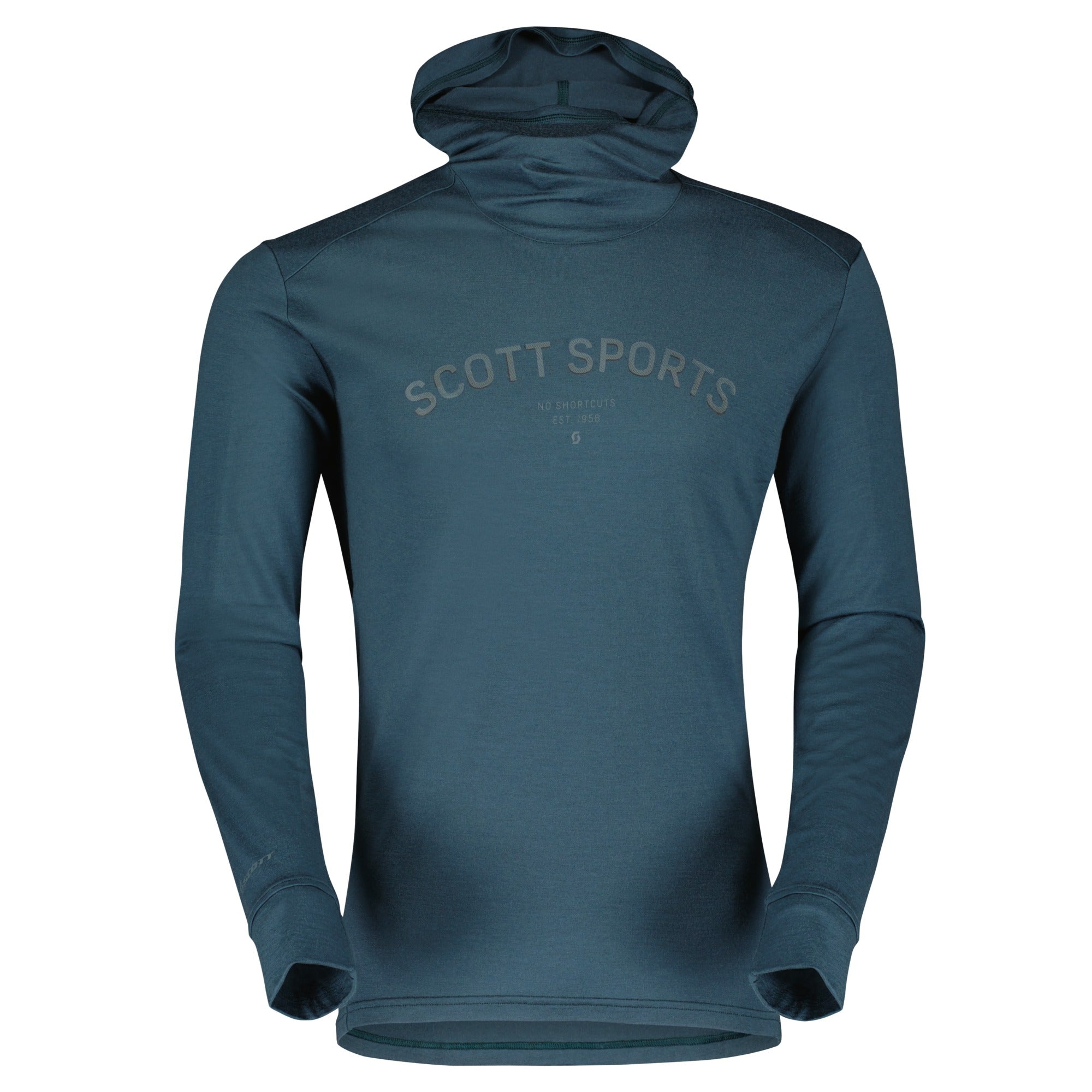 Scott Defined Merino Long Sleeves Hoodies Aruba Green