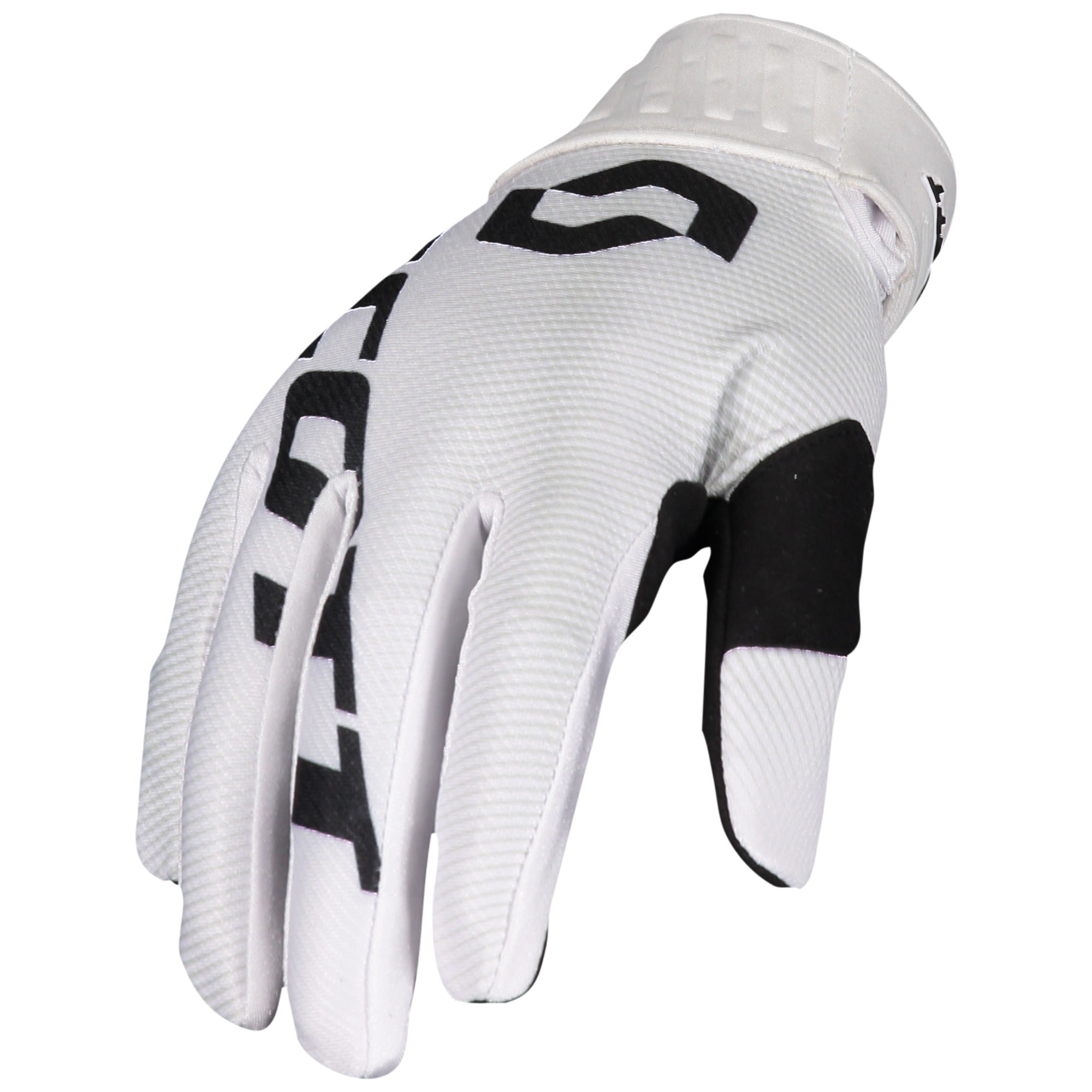 Scott 450 Fury Textile Gloves Black / White