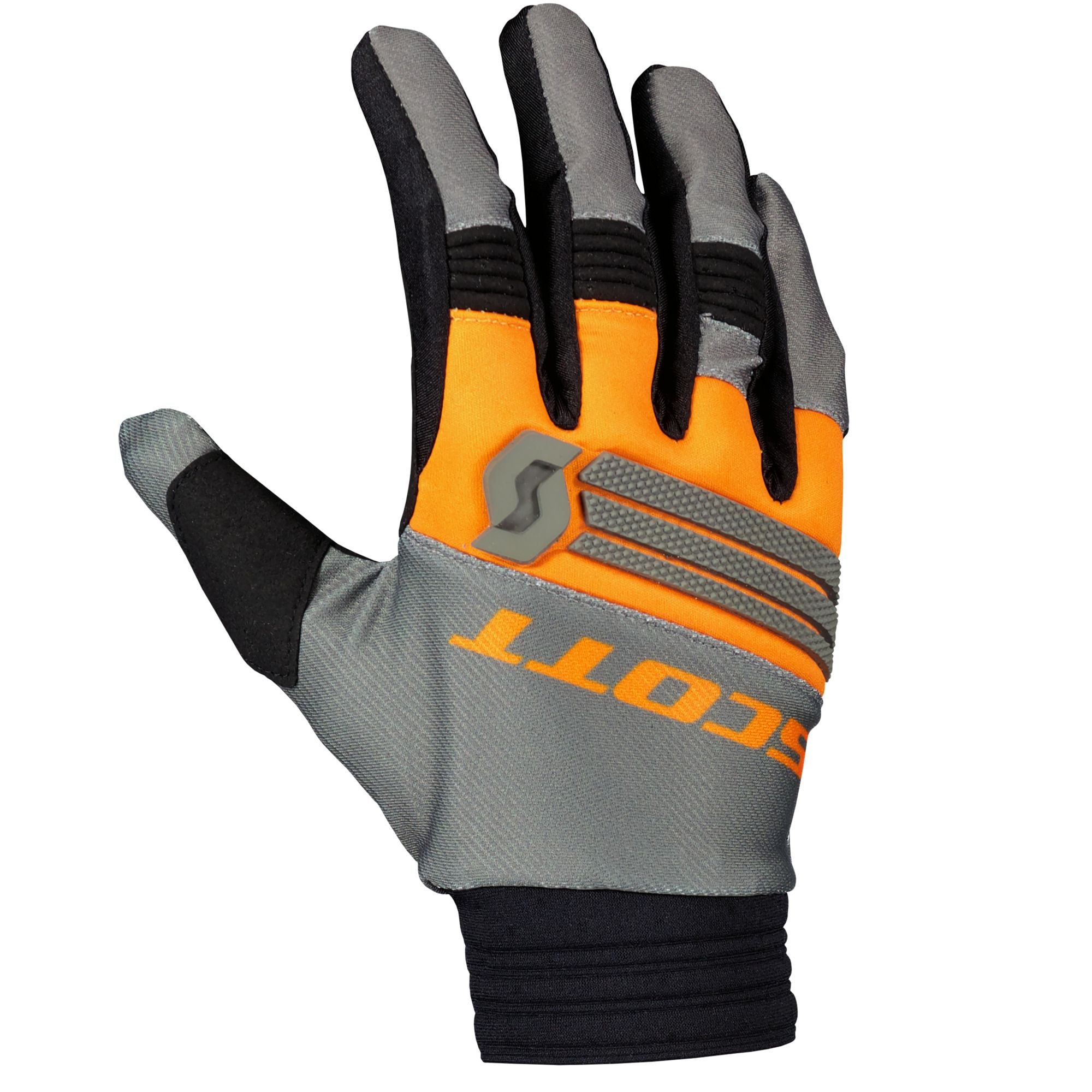 Scott X-Plore Textile Gloves Grey / Orange FREE 1 YEAR Returns, FREE UK Delivery | ThrottleChimp