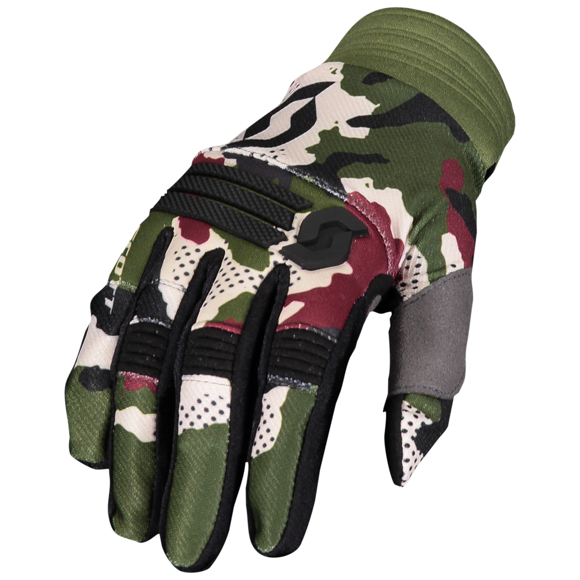 Scott X-Plore Textile Gloves Green Tan