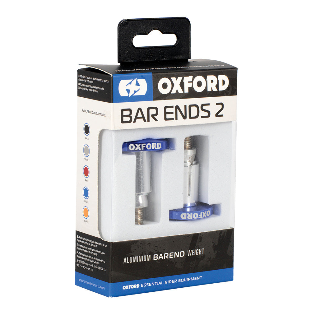 Oxford Handlebar BarEnds 2 Blue (Image 2) - ThrottleChimp