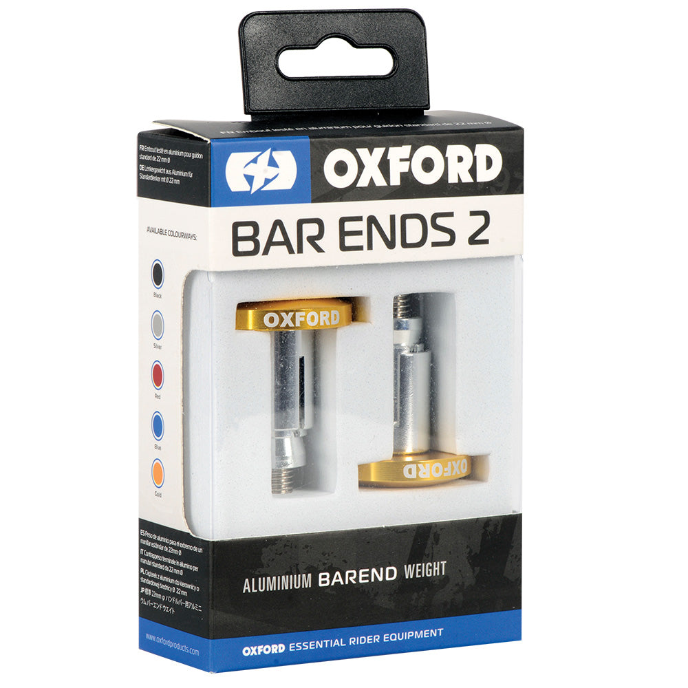 Oxford Handlebar BarEnds 2 Gold (Image 2) - ThrottleChimp