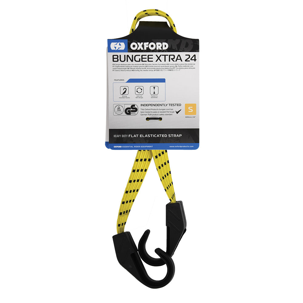 Oxford TUV / GS Bungee Xtra Strap Yellow (Image 2) - ThrottleChimp