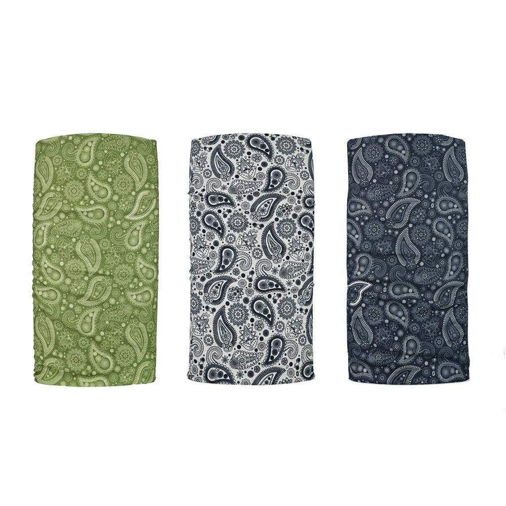 Oxford Comfy Multifunctional Head & Neckwear Paisley - Pack Of 3 (Image 2) - ThrottleChimp