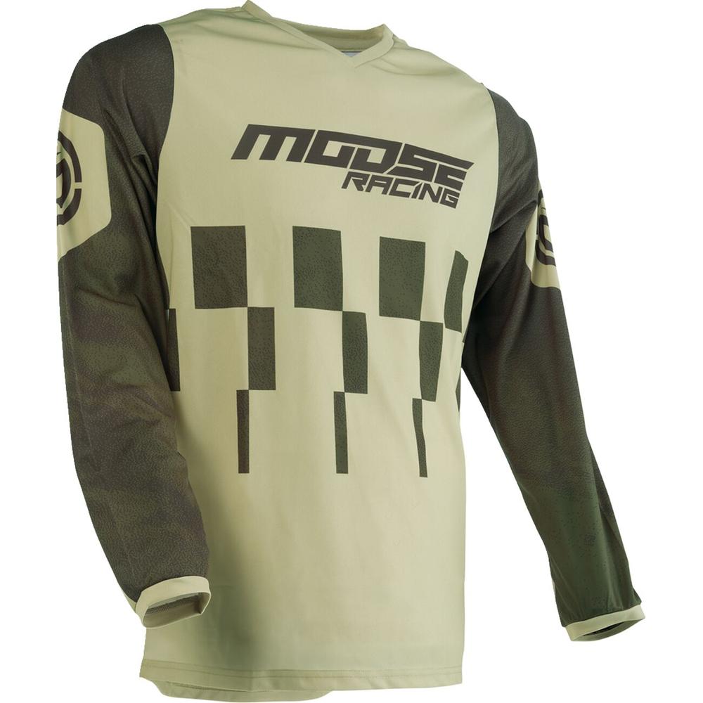 Moose Racing Qualifier Jersey Green / Tan