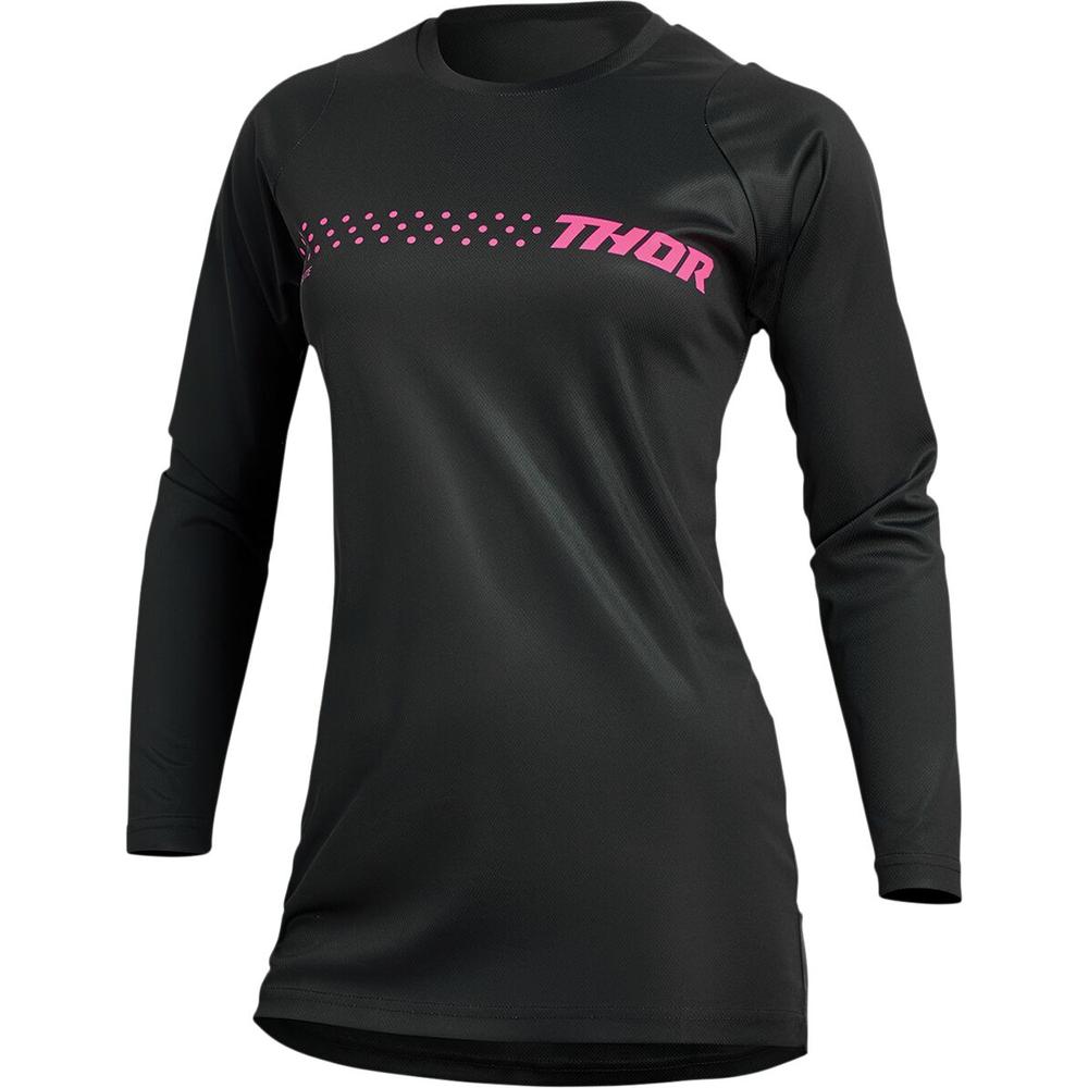 Thor Sector Minimal Ladies Jersey Black FREE 1 YEAR Returns, FREE UK Delivery | ThrottleChimp