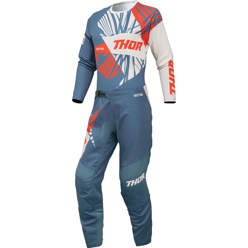 Thor Sector Split Ladies Jersey Blue / White FREE 1 YEAR Returns, FREE UK Delivery | ThrottleChimp