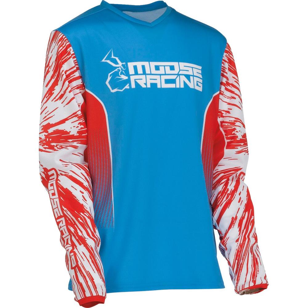 Moose Racing Agroid Youth Jersey Red / White / Blue