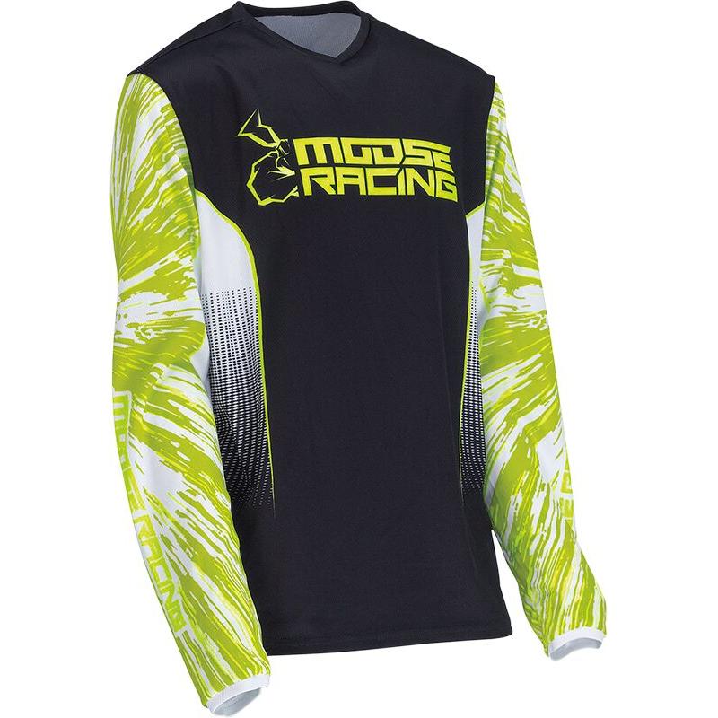 Moose Racing Agroid Youth Jersey Hi-Viz / Black