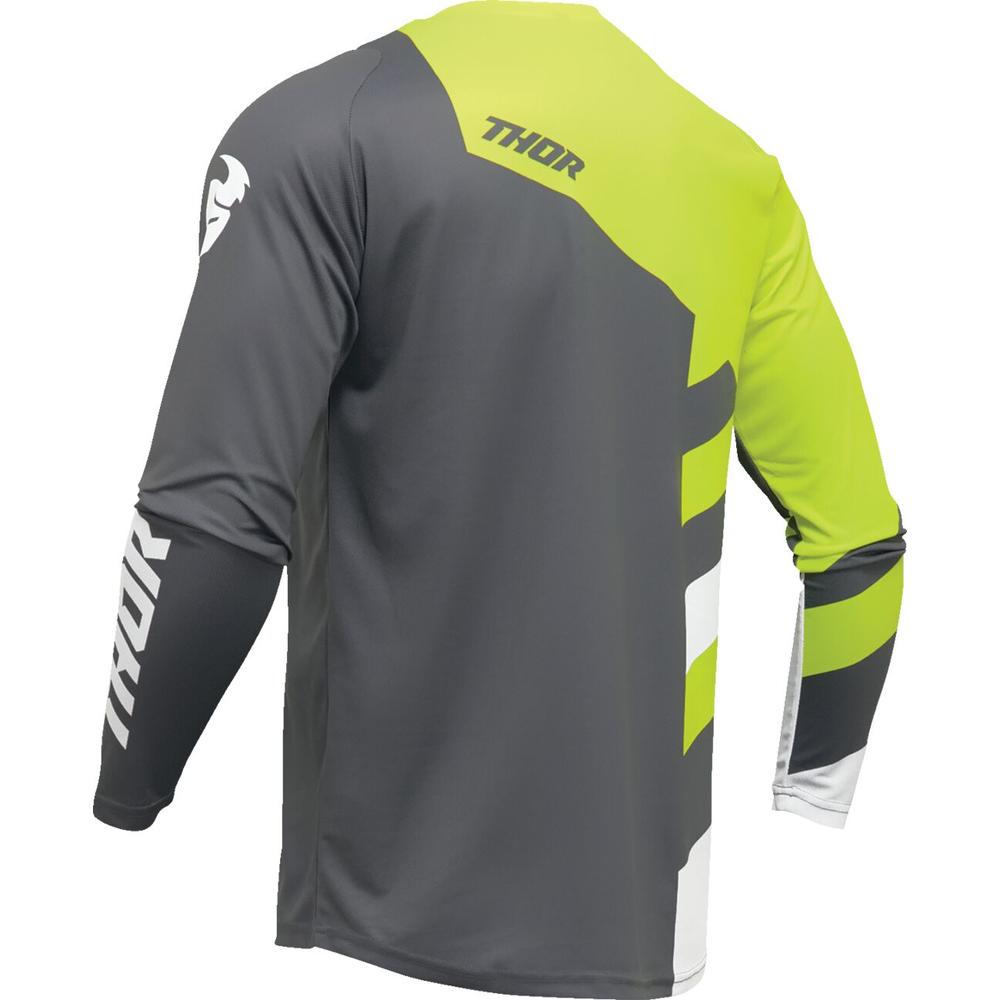 Thor Sector Checker Youth Jersey Grey / Green FREE 1 YEAR Returns, FREE UK Delivery | ThrottleChimp