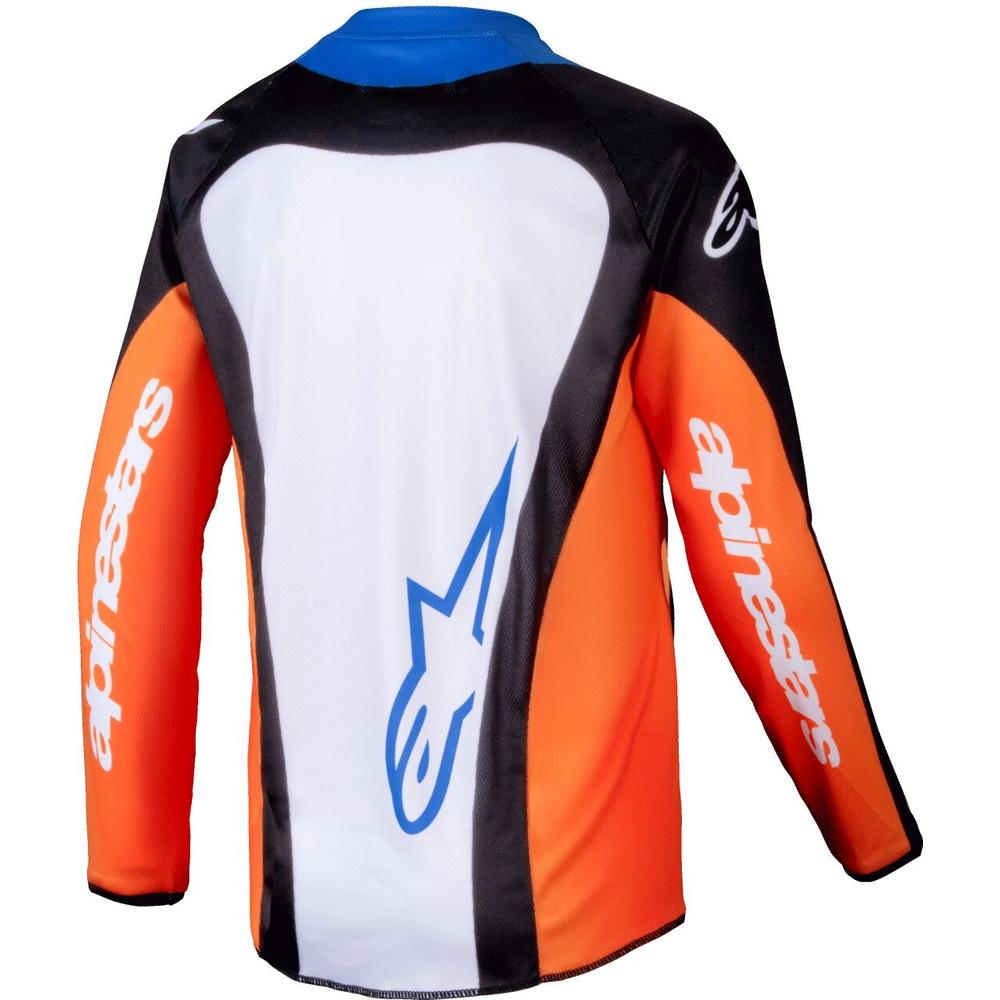 Alpinestars Racer Melt Youth MX Jersey Orange / Blue