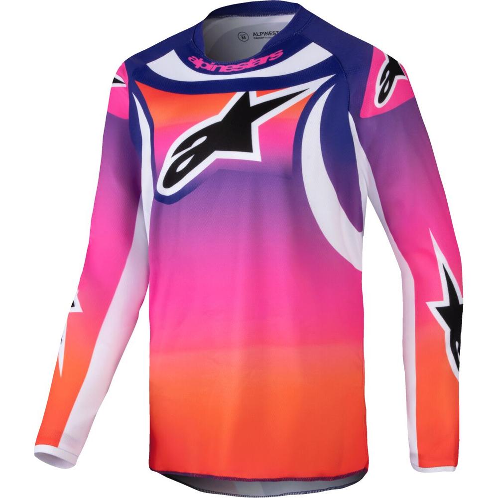 Alpinestars Racer Wurx Youth MX Jersey Multi / White FREE 1 YEAR Returns, FREE UK Delivery | ThrottleChimp