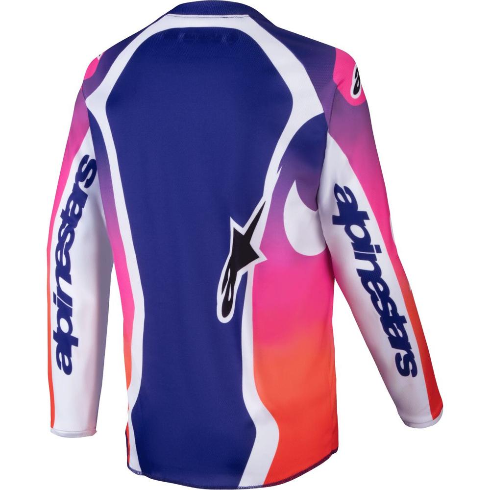 Alpinestars Racer Wurx Youth MX Jersey Multi / White FREE 1 YEAR Returns, FREE UK Delivery | ThrottleChimp