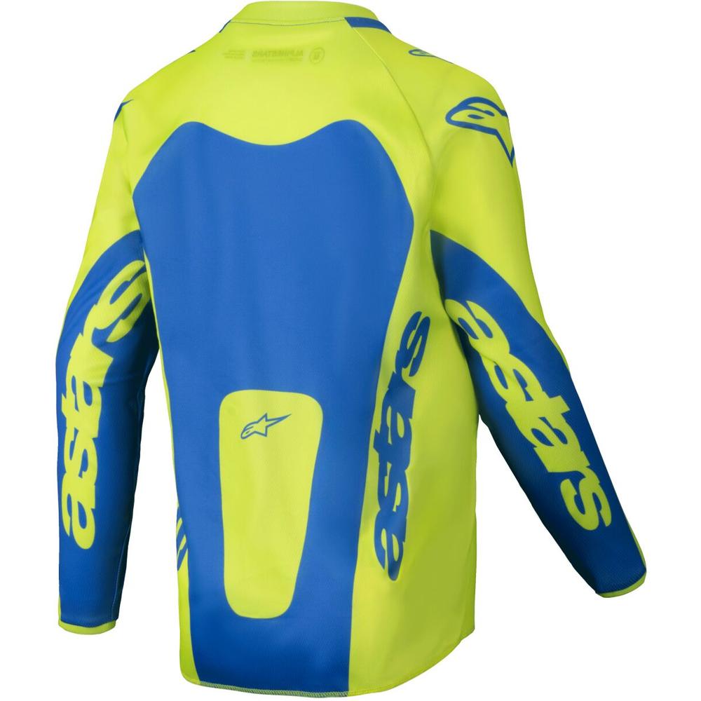 Alpinestars Racer Veil Youth MX Jersey Yellow / Blue