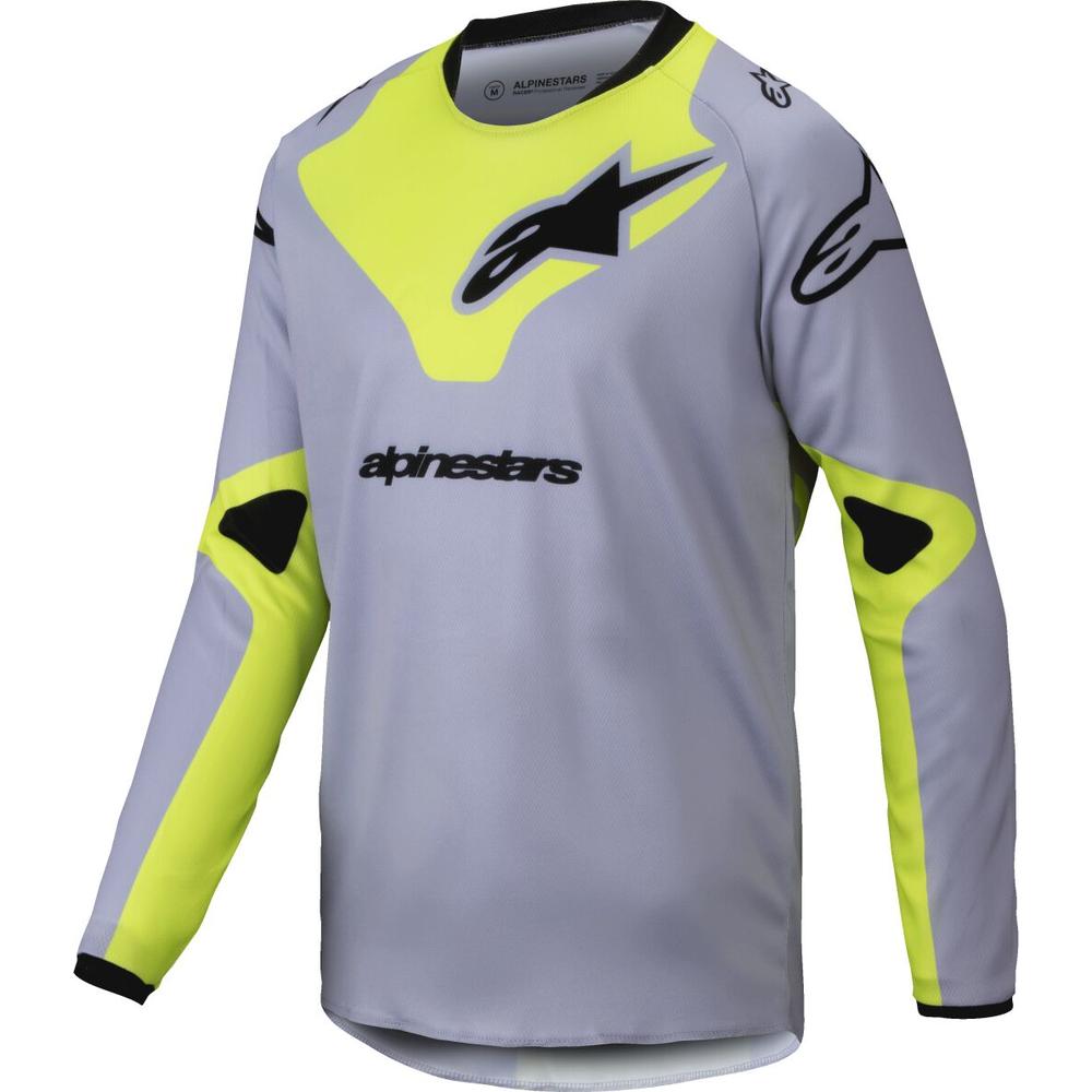 Alpinestars Racer Veil Youth MX Jersey Grey / Yellow