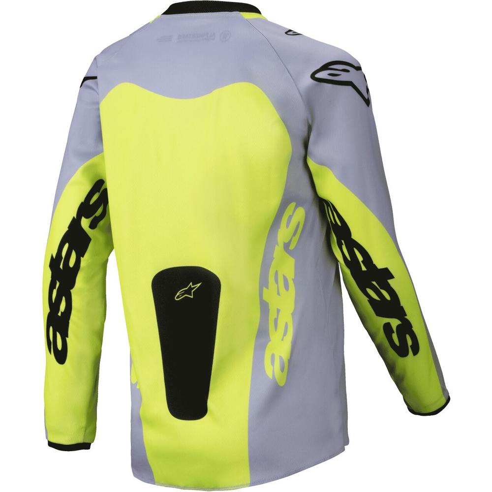 Alpinestars Racer Veil Youth MX Jersey Grey / Yellow