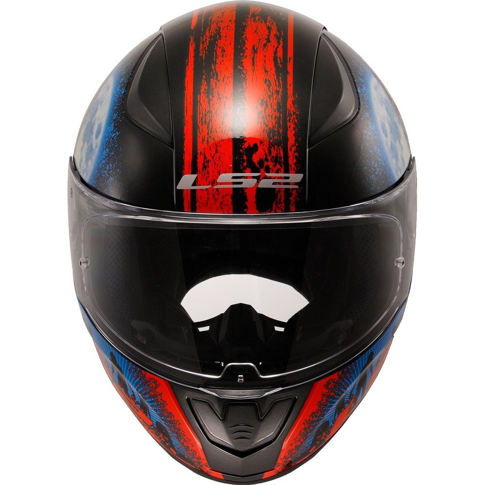 LS2 FF353 Rapid 2 ECE 22.06 Full Face Helmet Zombie Black / Red (Image 2) - ThrottleChimp