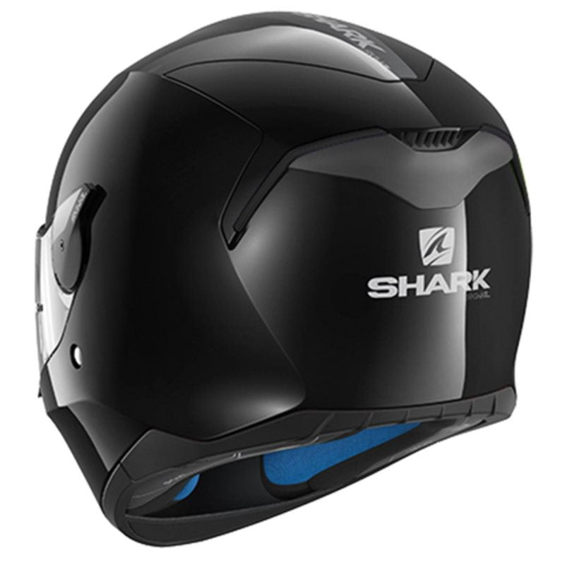 Shark Skwal 2 White LED Blank Full Face Helmet Black (Image 3) - ThrottleChimp