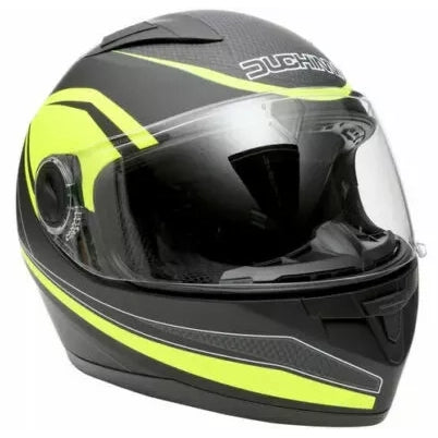 Duchinni D705 Syncro Full Face Helmet Black / Neon FREE 1 YEAR Returns, FREE UK Delivery | ThrottleChimp