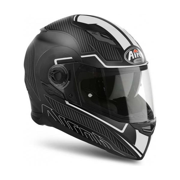 Airoh Movement S Full Face Helmet Faster Matt White FREE 1 YEAR Returns, FREE UK Delivery | ThrottleChimp