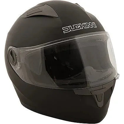 Duchinni D705 Full Face Helmet Matt Black (Image 2) - ThrottleChimp