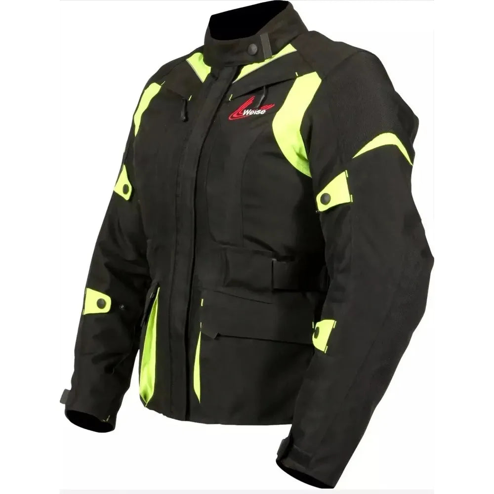 Weise Pioneer Textile Jacket Black / Neon (Image 4) - ThrottleChimp