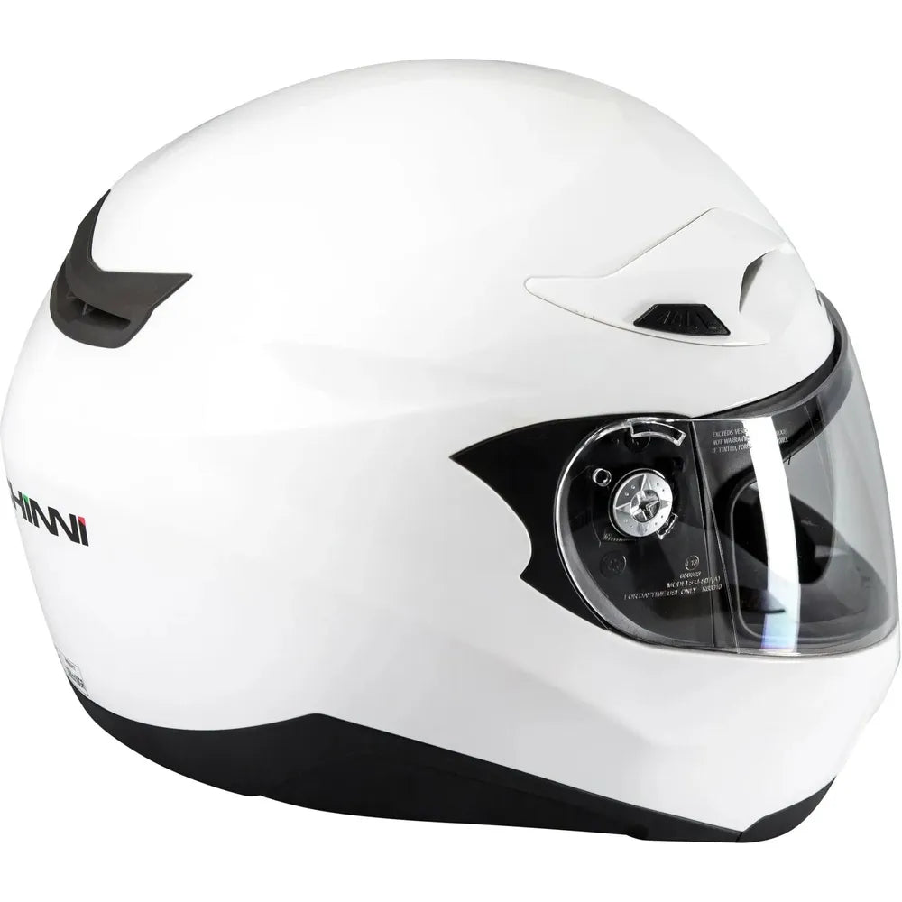 Duchinni D405 Full Face Helmet White (Image 2) - ThrottleChimp