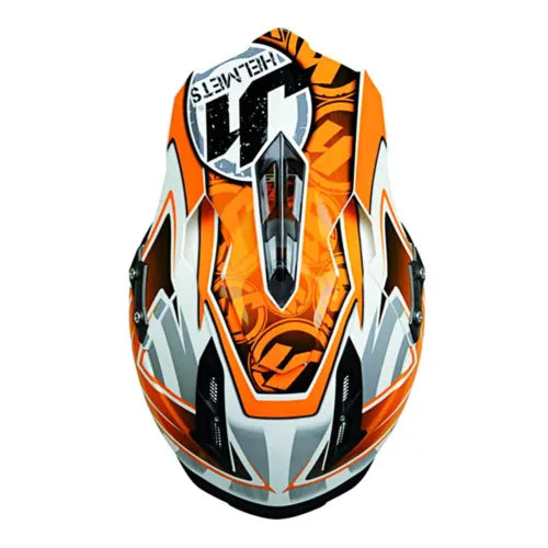 Just1 J12 Carbon MX Helmet Mister X Orange (Image 2) - ThrottleChimp