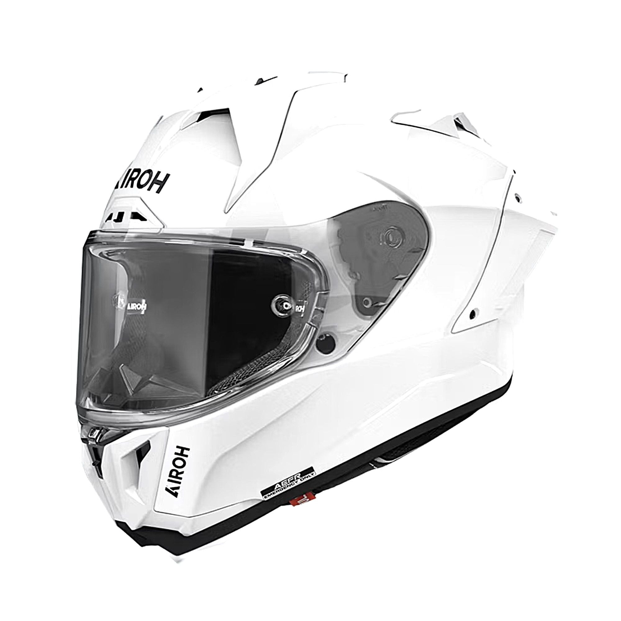 Airoh GP-800 Full Face Helmet Color Gloss White FREE 1 YEAR Returns, FREE UK Delivery | ThrottleChimp