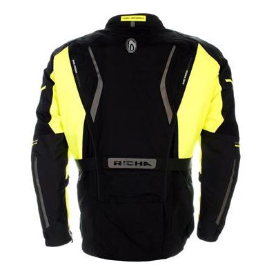 Richa Infinity 2 Textile Jacket Black / Fluo Yellow (Image 2) - ThrottleChimp