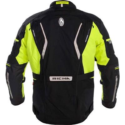 Richa Infinity 2 Ladies 4 Season Textile Jacket Black / Fluo Yellow (Image 4) - ThrottleChimp