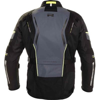 Richa Infinity 2 Flare Textile Jacket Black / Grey / Fluo Yellow (Image 2) - ThrottleChimp