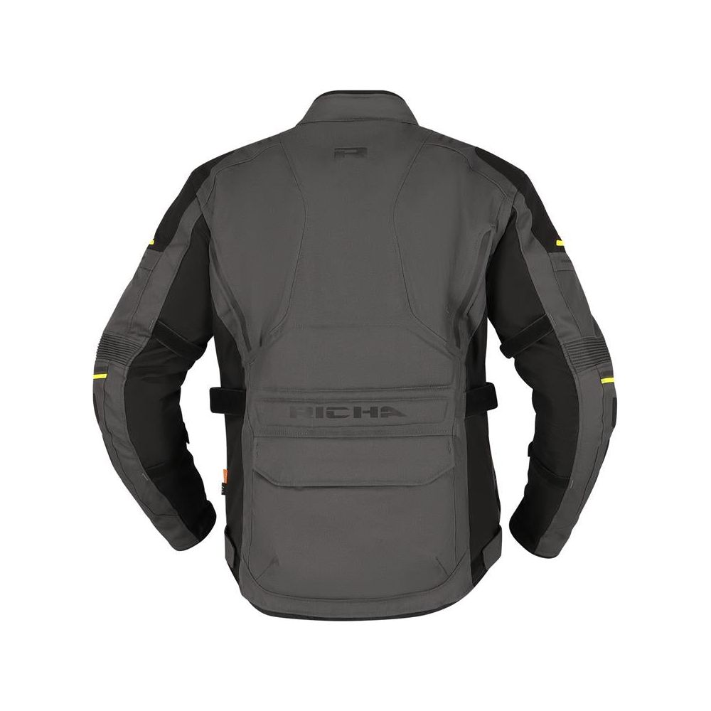 Richa Infinity 3 Jacket Black / Grey / Fluo Yellow (Image 4) - ThrottleChimp