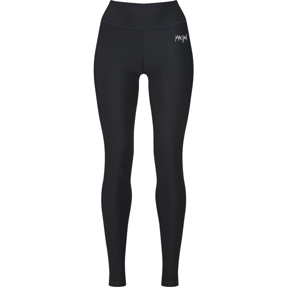 MotoGirl Mid-Layer Ladies Leggings Black - ThrottleChimp