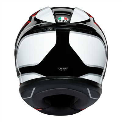 AGV K6 Hyphen Full Face Helmet Black / Red / White (Image 4) - ThrottleChimp