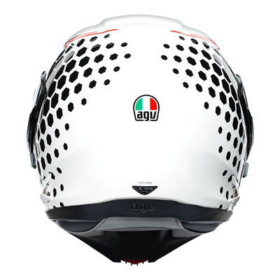 AGV Compact-ST Detroit Flip-Up Helmet White / Black (Image 5) - ThrottleChimp