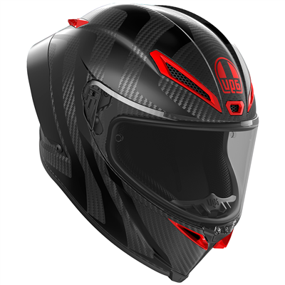 AGV Pista GP-RR ECE 22.06 Intrepido Full Face Helmet Carbon / Black / Red - ThrottleChimp