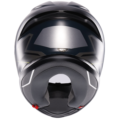 AGV K6-S Enhance Full Face Helmet Matt Grey / Fluo Yellow (Image 5) - ThrottleChimp