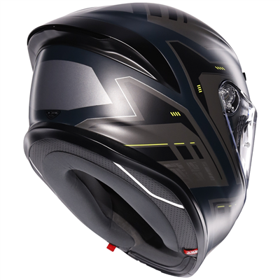 AGV K6-S Enhance Full Face Helmet Matt Grey / Fluo Yellow (Image 6) - ThrottleChimp