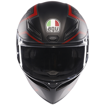 AGV K1-S Sling Full Face Helmet Black / Red (Image 2) - ThrottleChimp