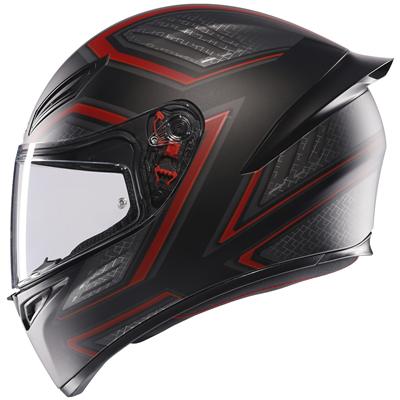 AGV K1-S Sling Full Face Helmet Black / Red (Image 3) - ThrottleChimp