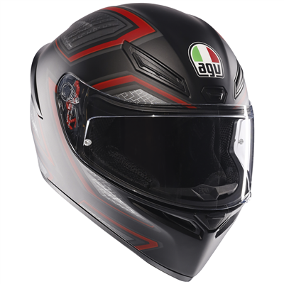 AGV K1-S Sling Full Face Helmet Black / Red - ThrottleChimp