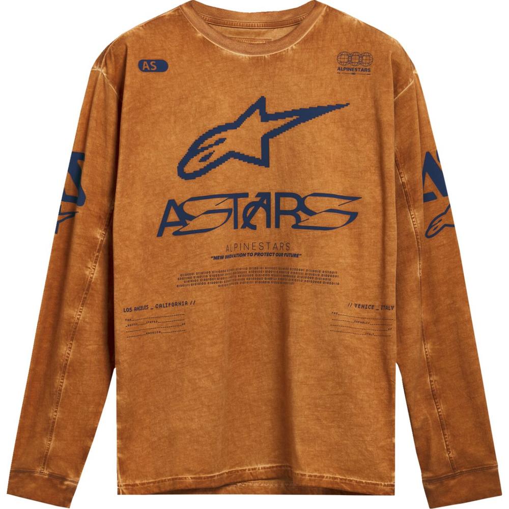 Alpinestars Nook Knit Long Sleeves T-Shirt Blue / Brown